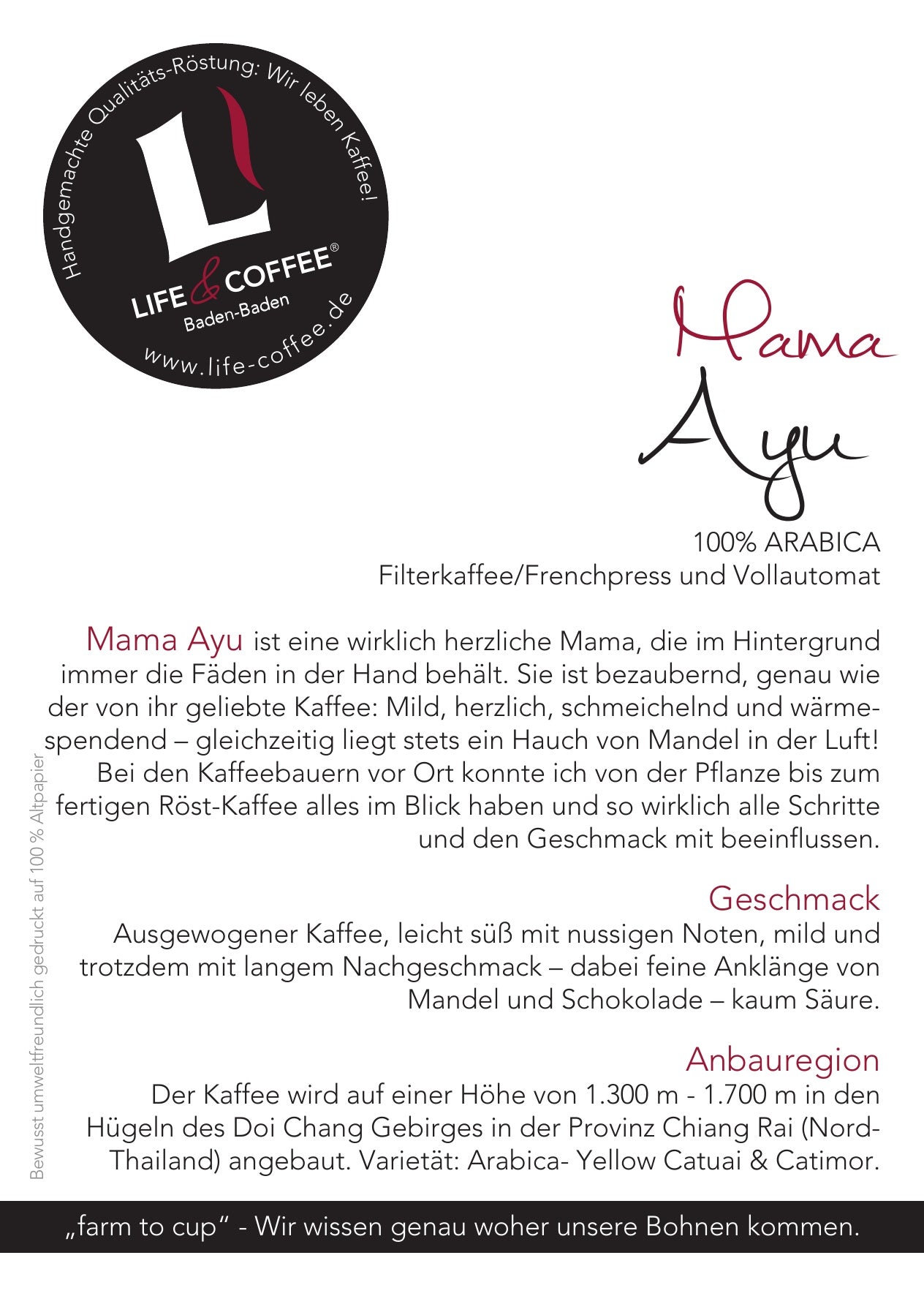 Mama Ayu · 100 % Arabica